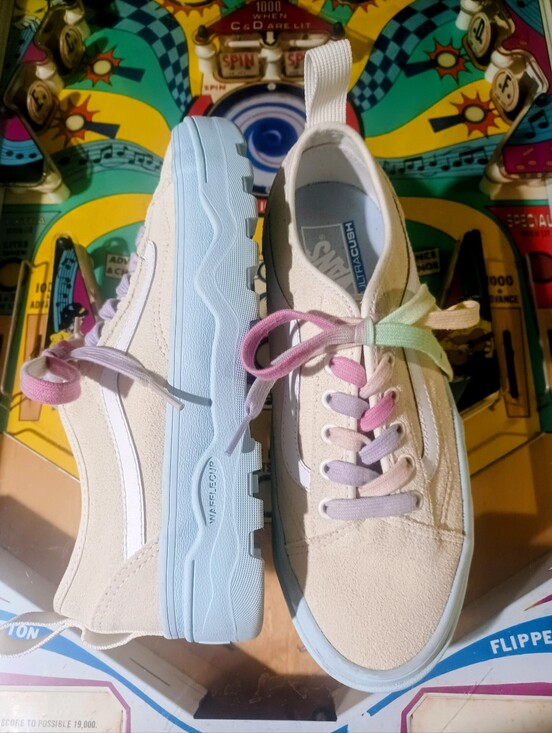 Vans Shoes - Vans Pastel Rainbow Off The Wall Platform Sneakers Unisex